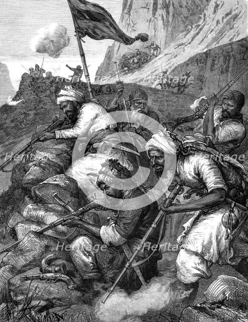 The War in Afghanistan: an Afghan sungha, or rifle pit, 1880. Creator: Unknown.