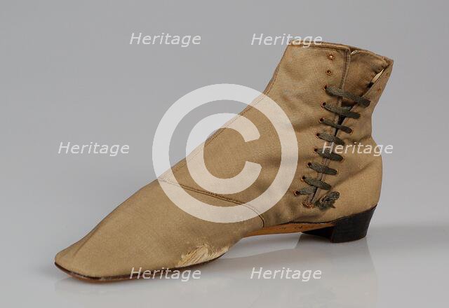 Walking boots, American, 1855-65. Creator: Unknown.