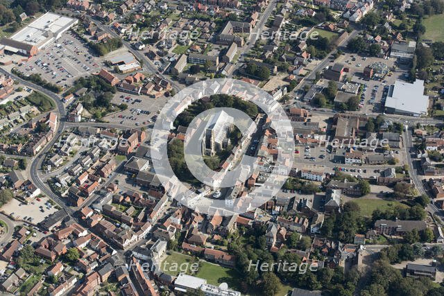 The High Street Heritage Action Zone and town centre, North Walsham, Norfolk, 2020. Creator: Damian Grady.