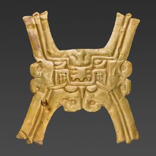 Gold Pectoral with Zoomorphic Face, c. 500 B.C. Creator: Unknown.