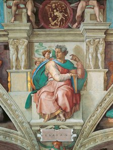 Prophets and Sibyls: Isaiah (Sistine Chapel ceiling in the Vatican), 1508-1512. Creator: Buonarroti, Michelangelo (1475-1564).