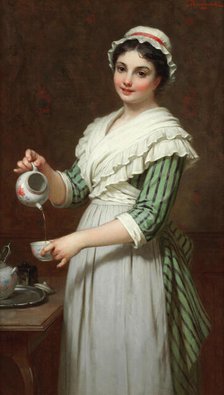 Time for tea. Creator: Bouchard, Pierre-Louis (1831-1889).