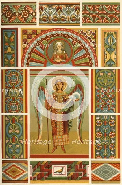 Medieval wall painting, (1898). Creator: Unknown.