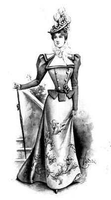 Ladies' Page: a becoming costume, 1898. Creator: Picador.