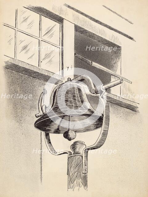 Cast Iron Bell, c. 1936. Creator: Arelia Arbo.