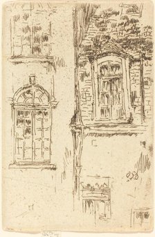 Windows Opposite Hotel, Bourges, 1888. Creator: James Abbott McNeill Whistler.