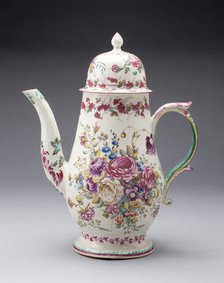 Coffee Pot, Bow, c. 1755. Creator: Bow Porcelain Factory.