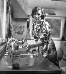 Hamax disinfectant, marketing shot, 1963.  Artist: Michael Walters