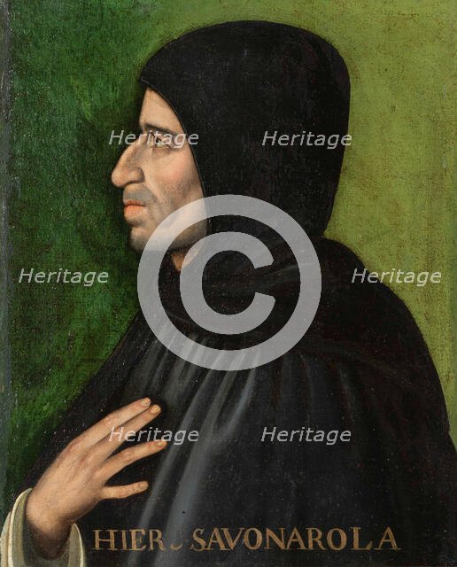 Portrait of Girolamo Savonarola, before 1521. Creator: Anonymous.
