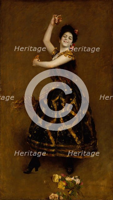 Carmencita, 1890. Creator: William Merritt Chase.