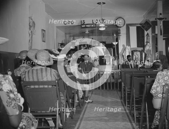 Congregation of the St. Martin's Spiritual Church, Washington, D.C., 1942. Creator: Gordon Parks.