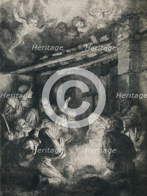 'The Adoration of the Shepherds', 1922. Creator: Alphonse Legros.