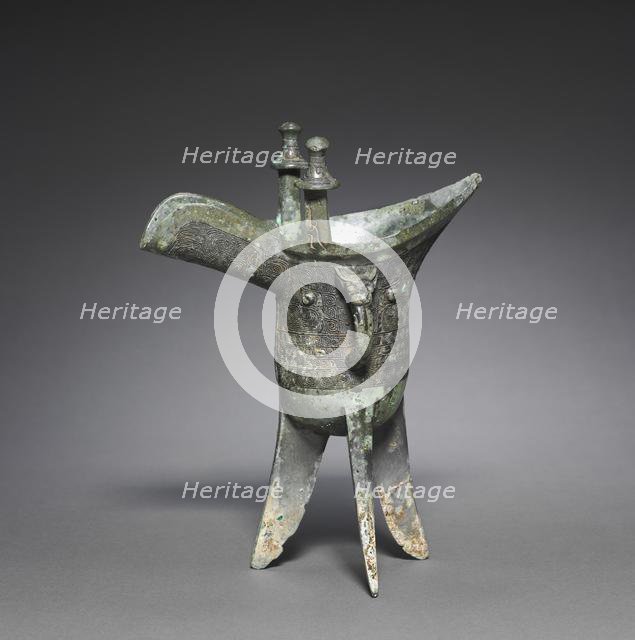 Wine vessel (Jue), c. 1200 BC. Creator: Unknown.