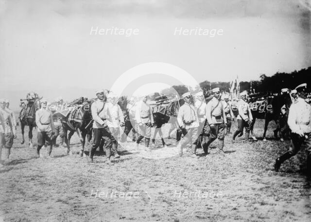 Bulgarians on march, between c1910 and c1915. Creator: Bain News Service.