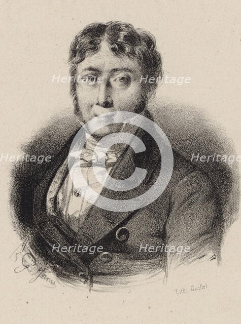Portrait of the composer Jean-François Le Sueur (1760-1837), 1830. Creator: Anonymous.