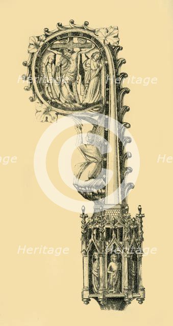 Head of a pastoral staff, 14th century?, (1881).  Creator: W. M. McGill.