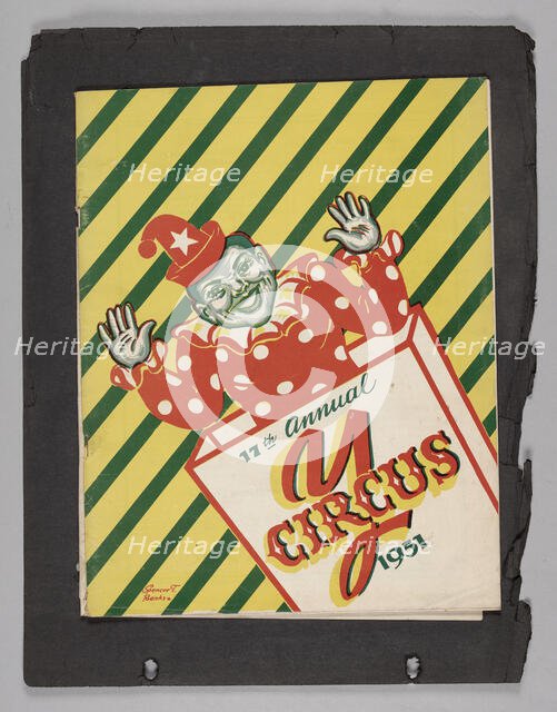 Souvenir program for the 17th Annual Pine Street Y Circus, 1951. Creator: Spencer T. Banks.