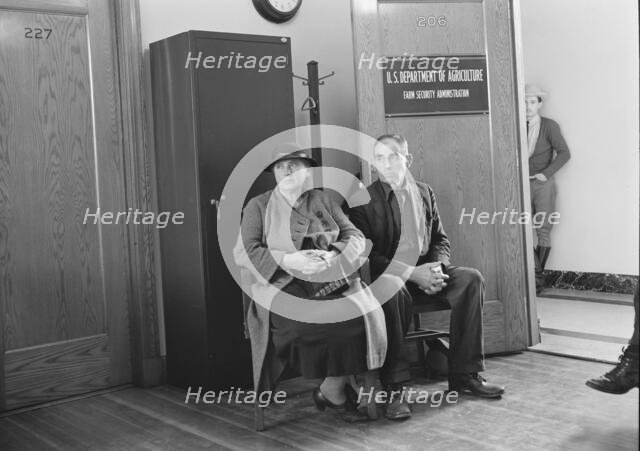 Tenant Purchase applicants, Stockton, California, 1938. Creator: Dorothea Lange.