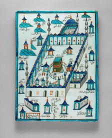 Ka'ba Tile, Turkey, ca. 1720-30. Creator: Osman Ibn Mehmed.