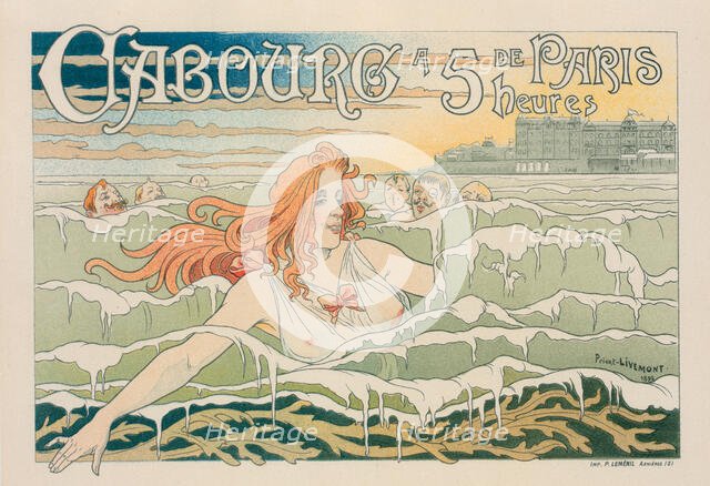 Affiche belge pour le "Casino de Cabourg"., c1897. Creator: Henri Privat-Livement.
