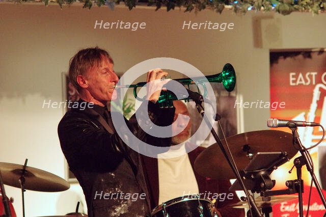 Paul Higgs, Paul Higgs Quartet, East Grinstead Jazz Club, Chequer Mead Theatre, West Sussex, 2025. Creator: Brian O'Connor.