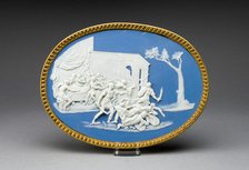 Plaque with Marriage Feast of Perseus and Andromeda, Burslem, 1800. Creator: Wedgwood.