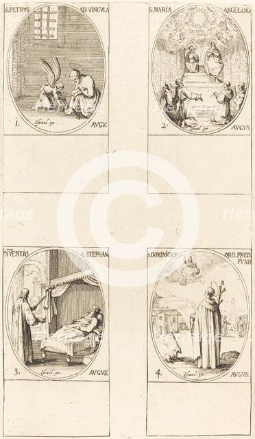 St. Peter, Apostle; St. Mary of Angels; Discovery of the Body of St. Stephen; St. Dom. Creator: Jacques Callot.