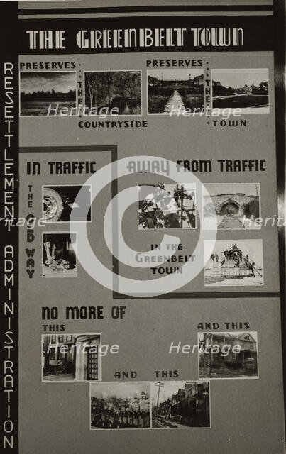 Poster by Record Section, Suburban Resettlement,  1935-12. Creator: Arthur Rothstein.