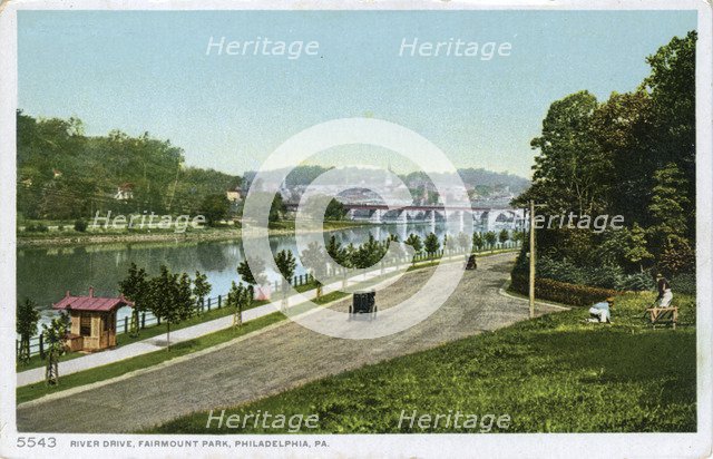 River Drive, Fairmount Park, Philadelphia, Pennsylvania, USA, 1900. Artist: Unknown