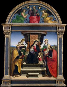 Madonna and Child Enthroned with Saints, ca. 1504. Creator: Raphael.