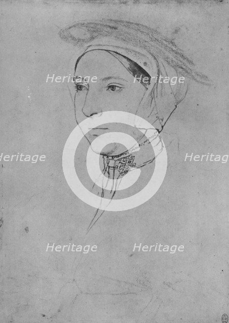 'A Lady: Unknown', c1532-1543 (1945). Artists: Hans Holbein the Younger, Unknown.