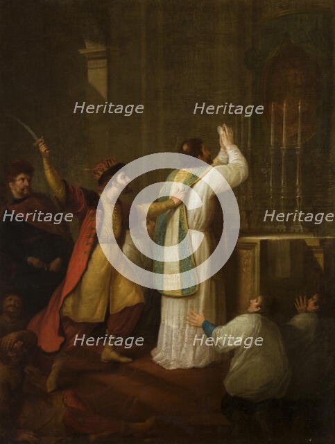 Death of Bishop Stanislaw Szczepanowski, after 1816. Creator: Jozef Peszka.