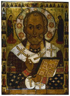'Saint Nicholas of Lipna', 1294.  Artist: Alexa Petrov