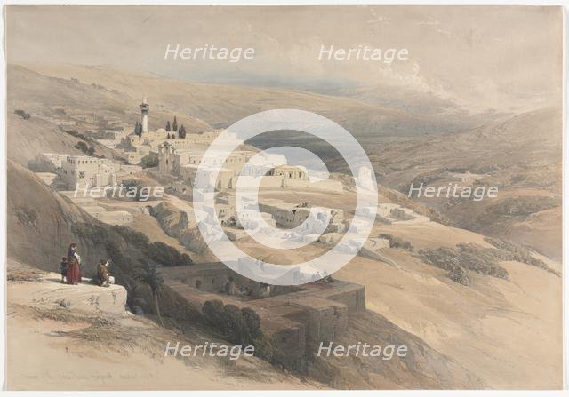 Convent of the Terra-Santa, Nazareth, 1839. Creator: David Roberts (British, 1796-1864).