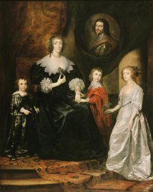 Portrait of the widow of the Duke of Buckingham and her children, 1633. Creator: Dyck, Sir Anthony van (1599-1641).