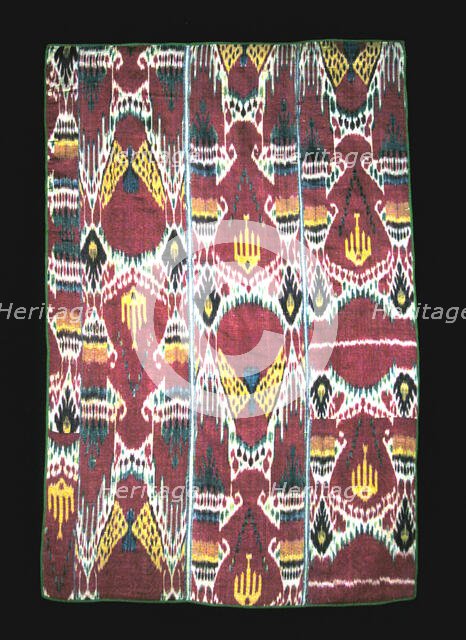Wall Hanging Composed of Three Panels, Uzbekistan, 1825/75. Creator: Unknown.