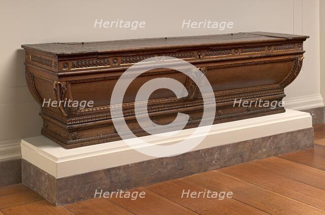 Cassone Carved and Gilded, fourth quarter 15th century. Creator: Unknown.