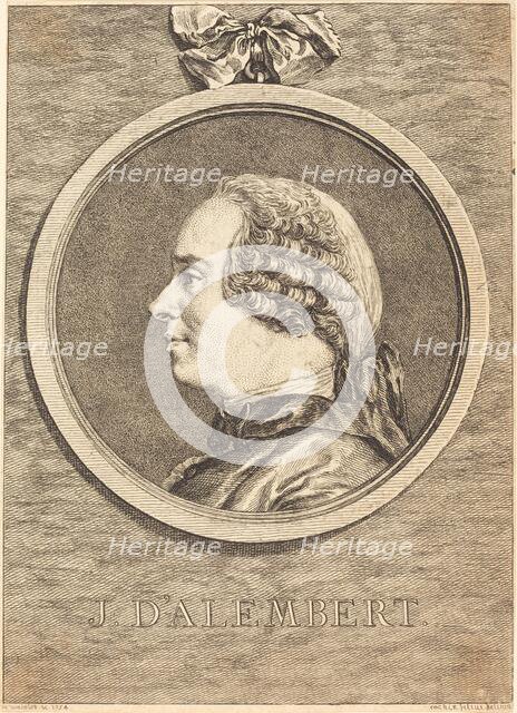 J. D'Alembert, 1754. Creator: Claude Henri Watelet.
