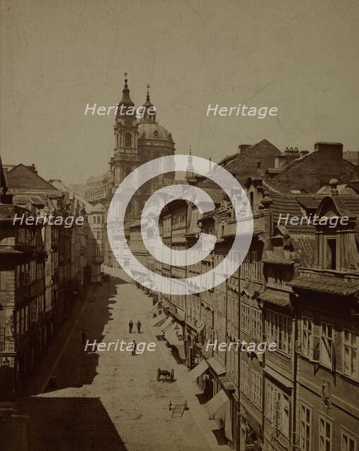 Church of St Nicholas, Malá Strana, Prague, between 1880-1890. Creator: Unknown.