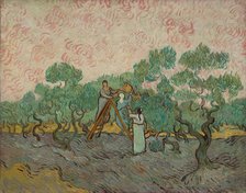 Women Picking Olives, 1889. Creator: Vincent van Gogh.