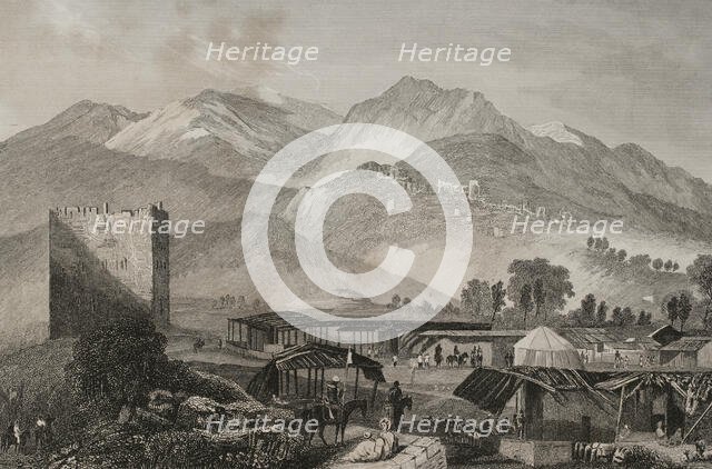 General view of Jericho, 1840. Creator: Aubert.