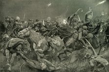 'The Night Charge of the 19th Hussars Near Lydenberg on Nov. 7th 1900', 1901. Creator: Richard Caton Woodville II.