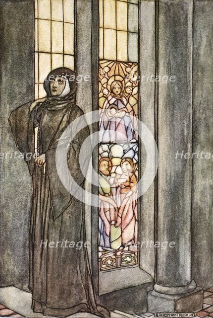 'She heard her own name called again and again', c1910.  Artist: Stephen Reid