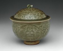 Covered Bowl with Peony Scroll, Northern Song dynasty (960-1127), 11th century. Creator: Unknown.