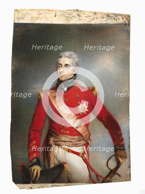 Portrait of Arthur Wellesley, later 1st Duke of Wellington, c. 1806-1807. Creator: John Wright (British, 1745-1820), attributed to.