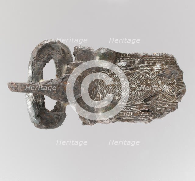 Belt Buckle Loop, Frankish or Burgundian, 4th-7th century. Creator: Unknown.