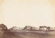 A View in Calcutta Including the Buildings of Payne and Co., the Mountain Hotel..., 1850s. Creator: Unknown.
