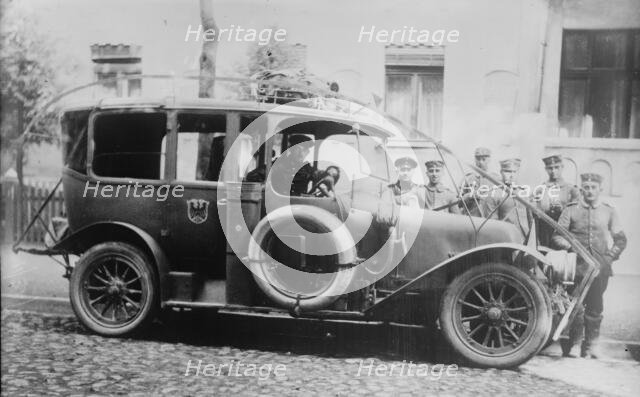 German Army auto with wire cutter, between c1914 and c1915. Creator: Bain News Service.
