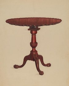 Table, c. 1937. Creator: Frank Wenger.