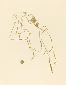 Paula Brébion, 1893. Creator: Henri de Toulouse-Lautrec.